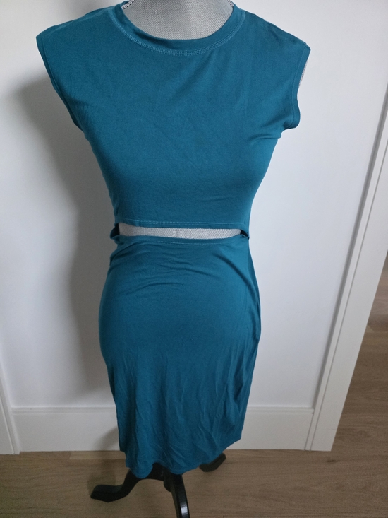 love, Fire Dresses & Skirts - New Love, Fire Teal Cutout Midi Skirt Cotton Size M